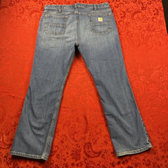 Carhartt Rugged Flex Jeans Mens 40x30 Relaxed Fit Blue Denim Comfort‎ - Picture 1 of 13